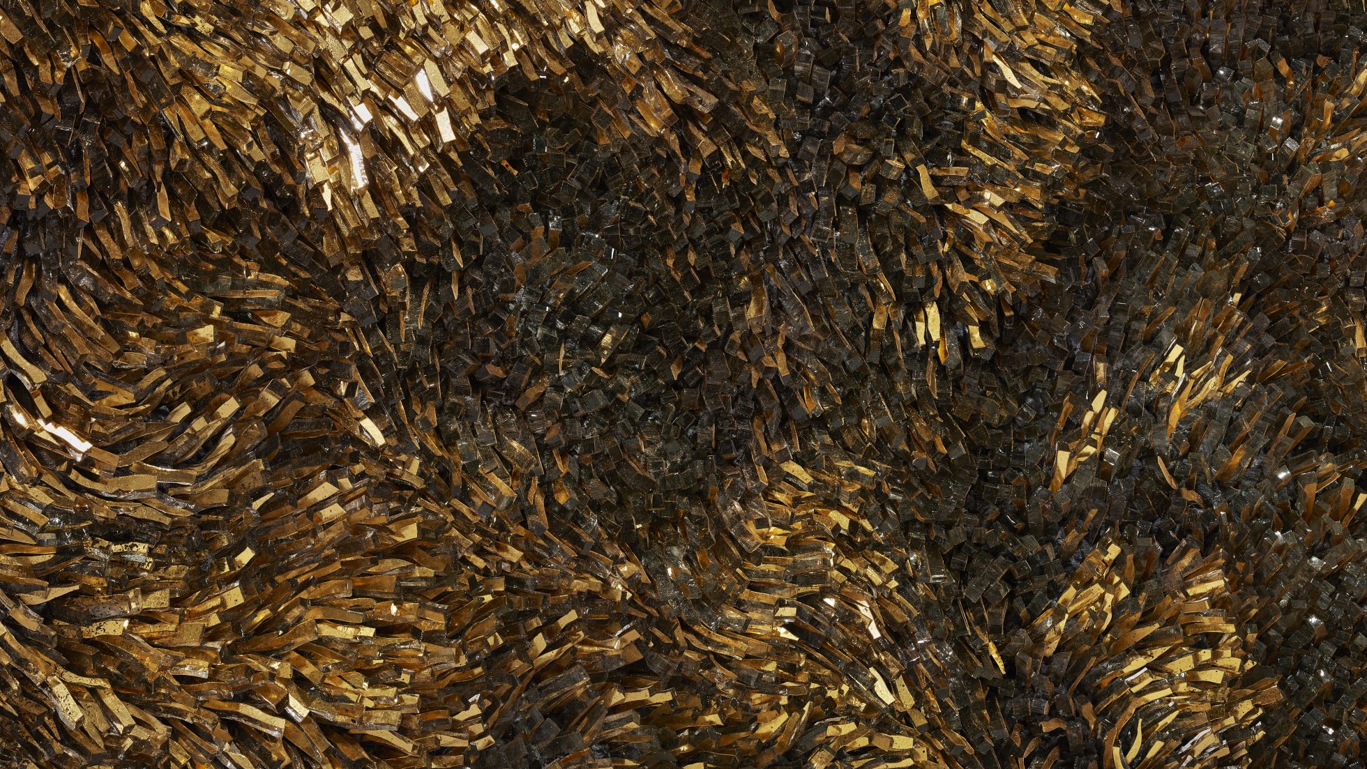 Dettaglio di un'opera di CaCO3.